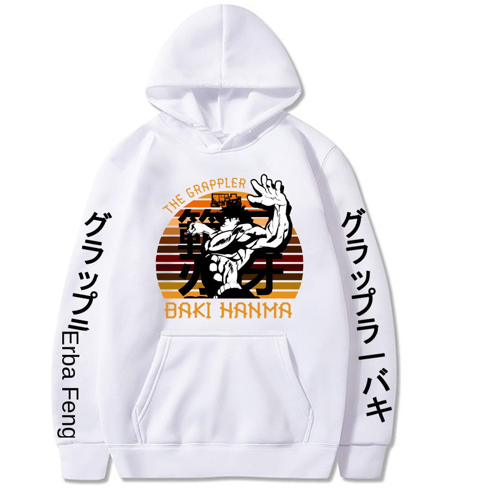 Hanma Baki Loose Hooded Sweatshirt