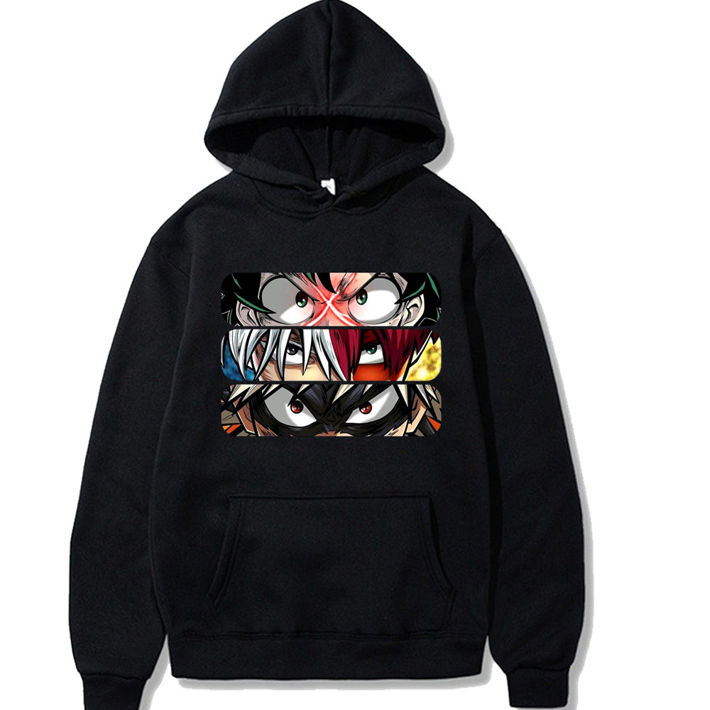 My Hero Academia Eye Print Hoodie Loose Sweatshirt