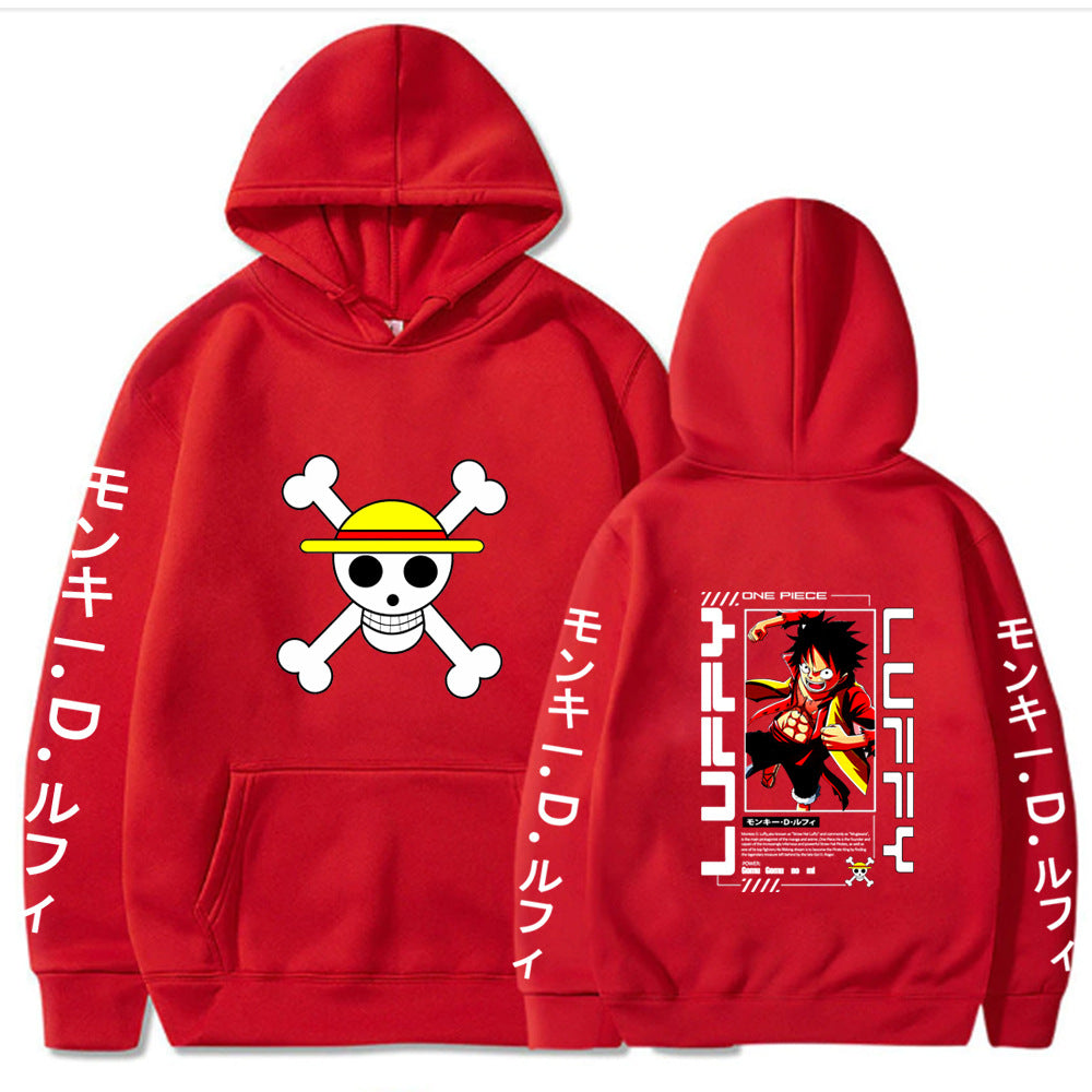 One Piece Luffy Printed Hoodie