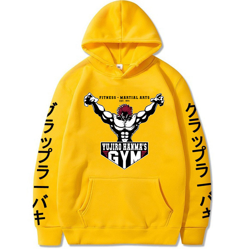 The Grappler Printed Yujiro Baki Hooded Sweatshirt