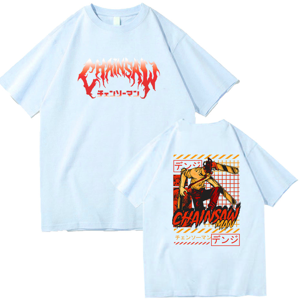 Chainsaw Man Denji Pochita Chain Saw Man Short Sleeve