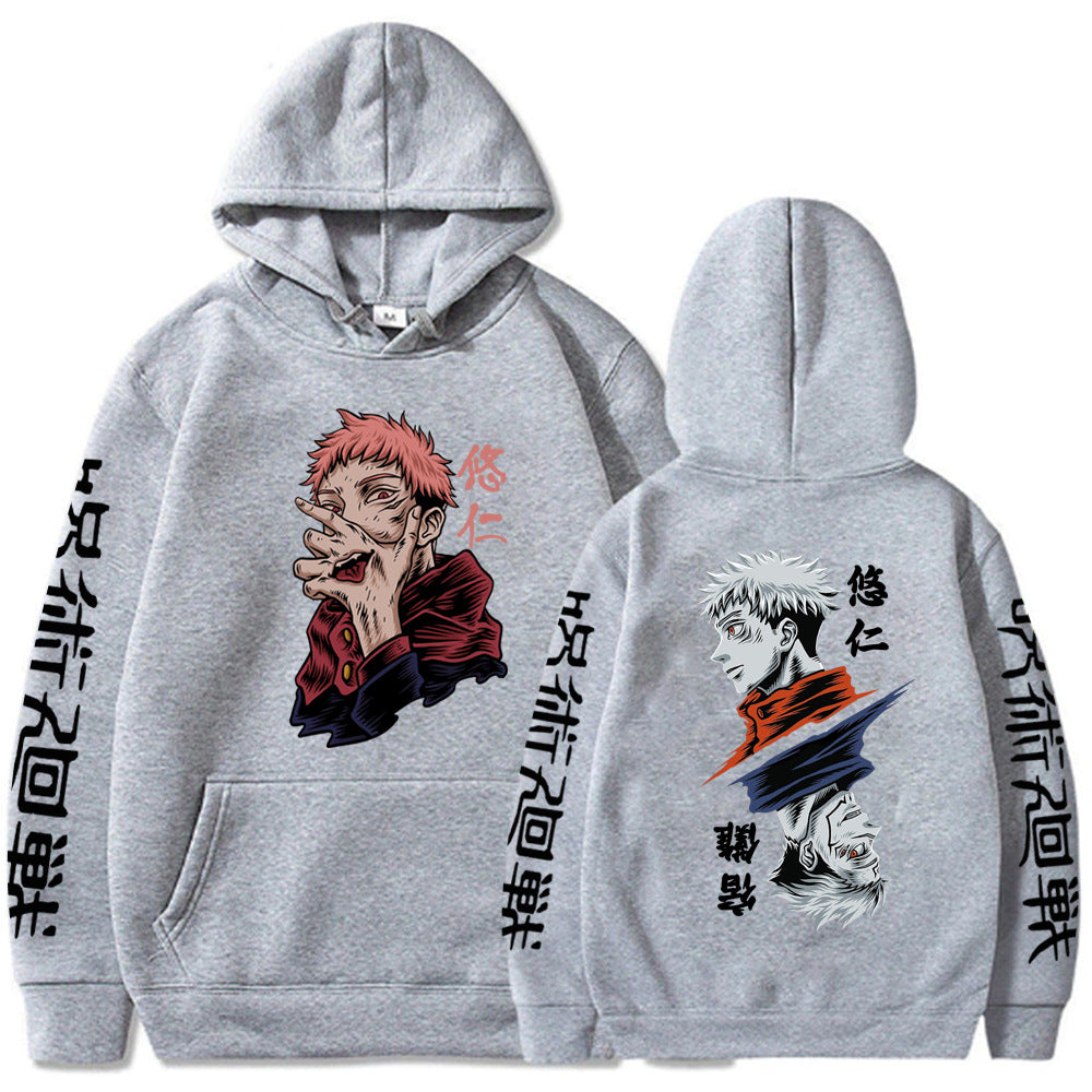 Jujutsu Kaisen Sukuna Printed Loose Hoodie