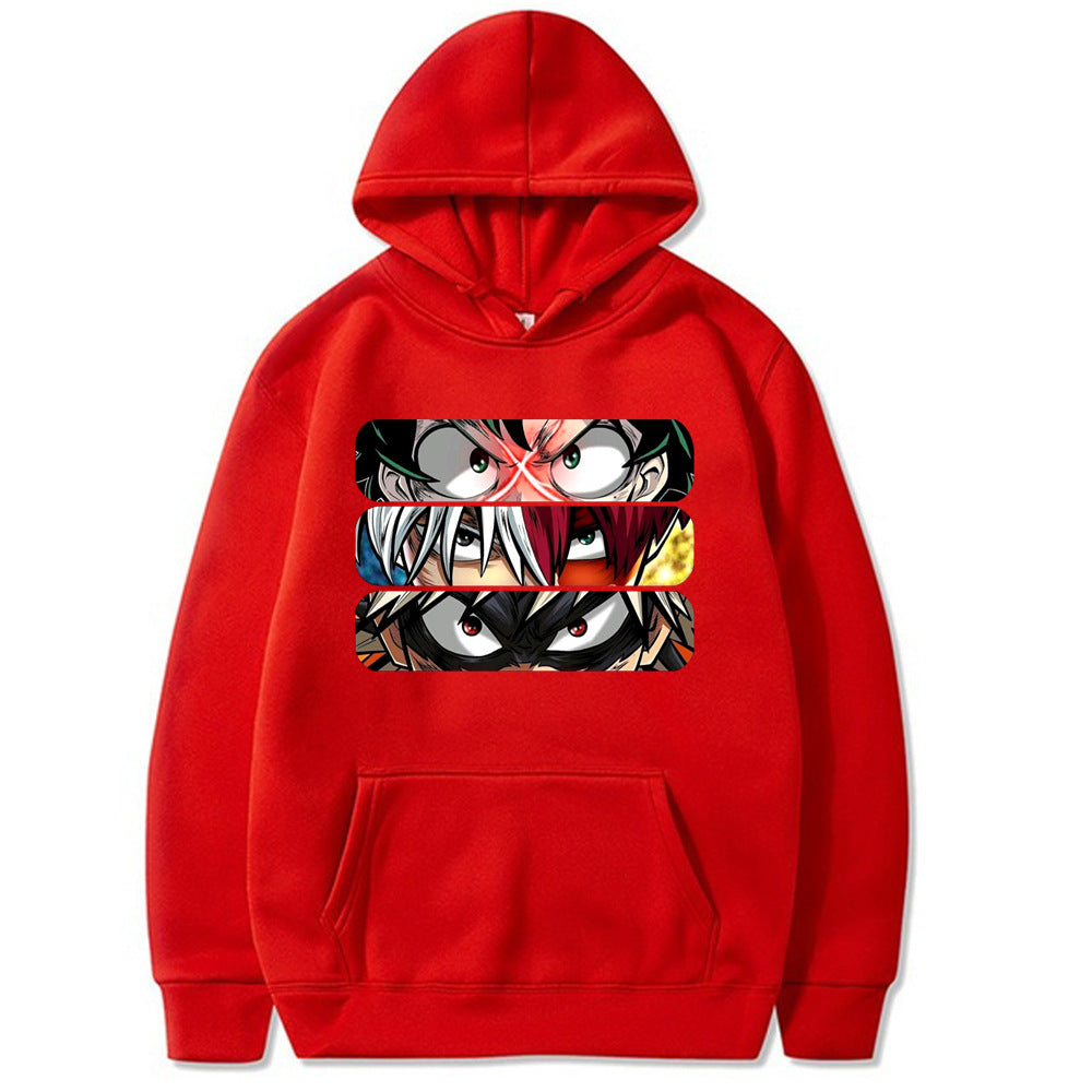 My Hero Academia Eye Print Hoodie Loose Sweatshirt