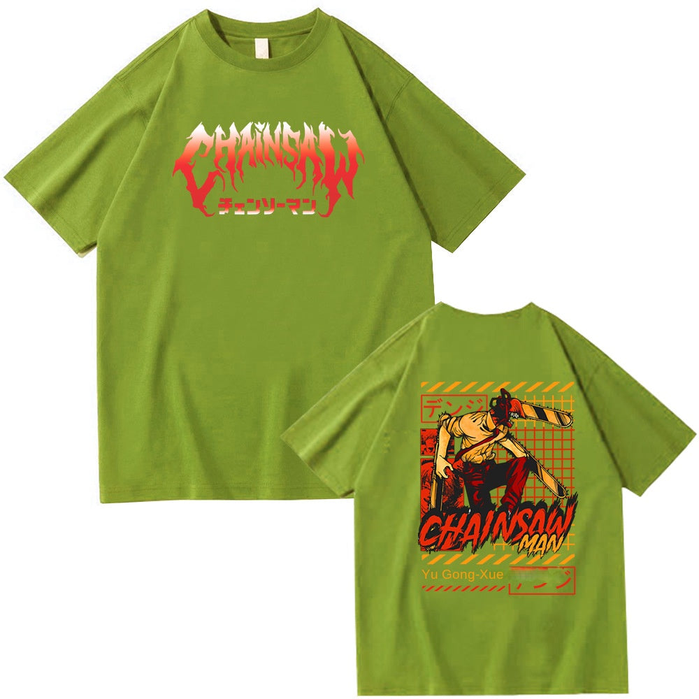 Chainsaw Man Denji Pochita Chain Saw Man Short Sleeve