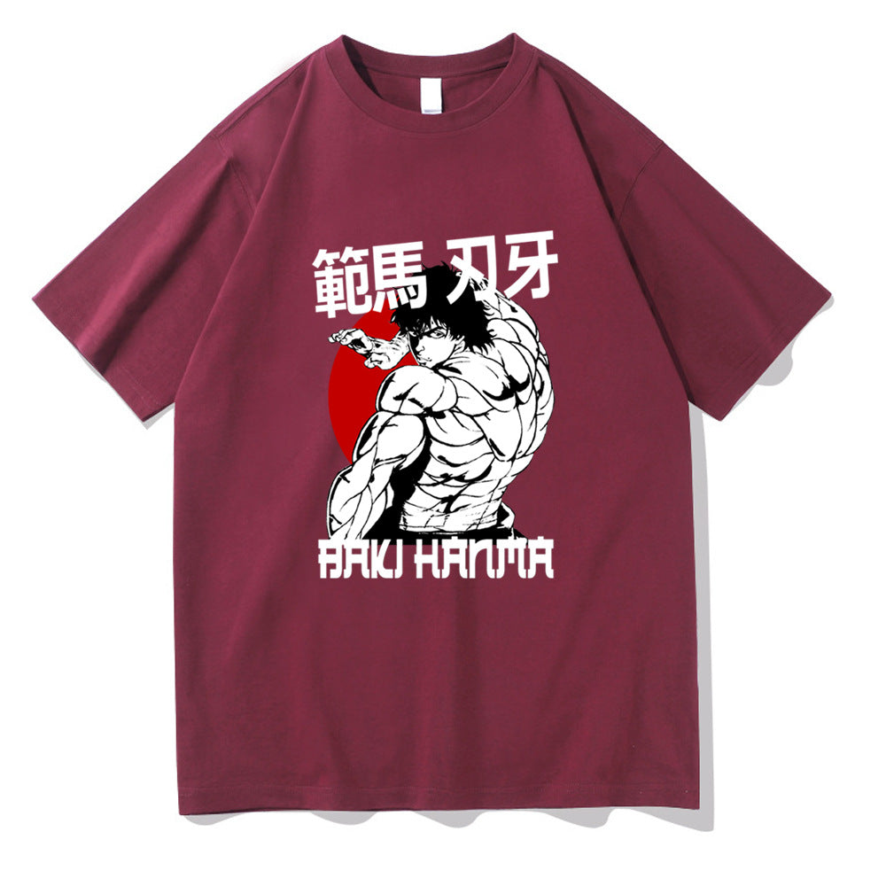 Hanma Baki The Grappler Printed Short Sleeve T-Shirt