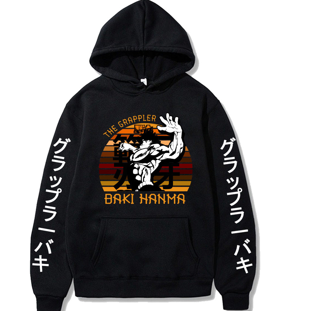 Hanma Baki Loose Hooded Sweatshirt