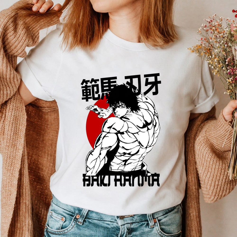 Hanma Baki The Grappler Printed Short Sleeve T-Shirt