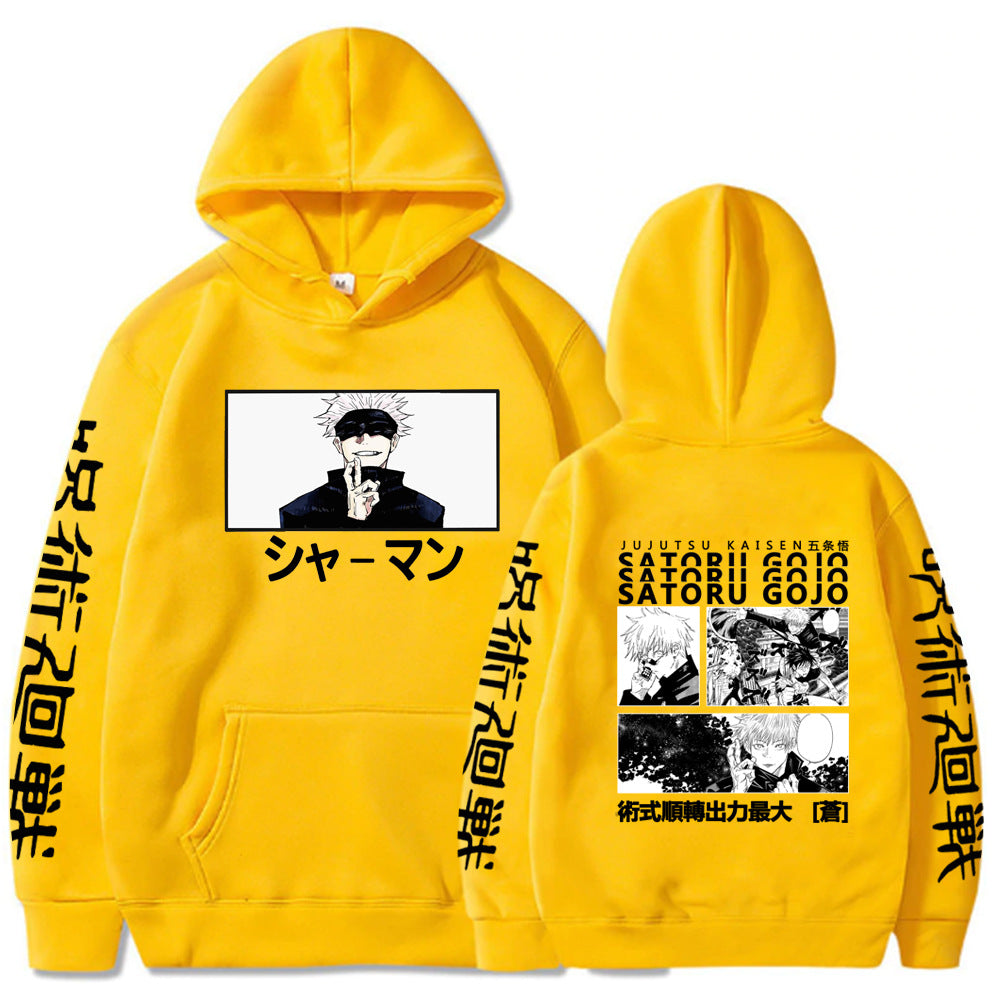 Jujutsu Kaisen Gojo Satoru Printed Hoodie Hooded Sweatshirt