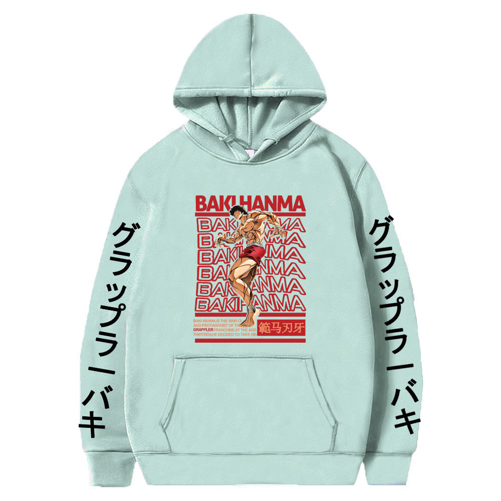 Hanma Baki Loose Hooded Sweatshirt