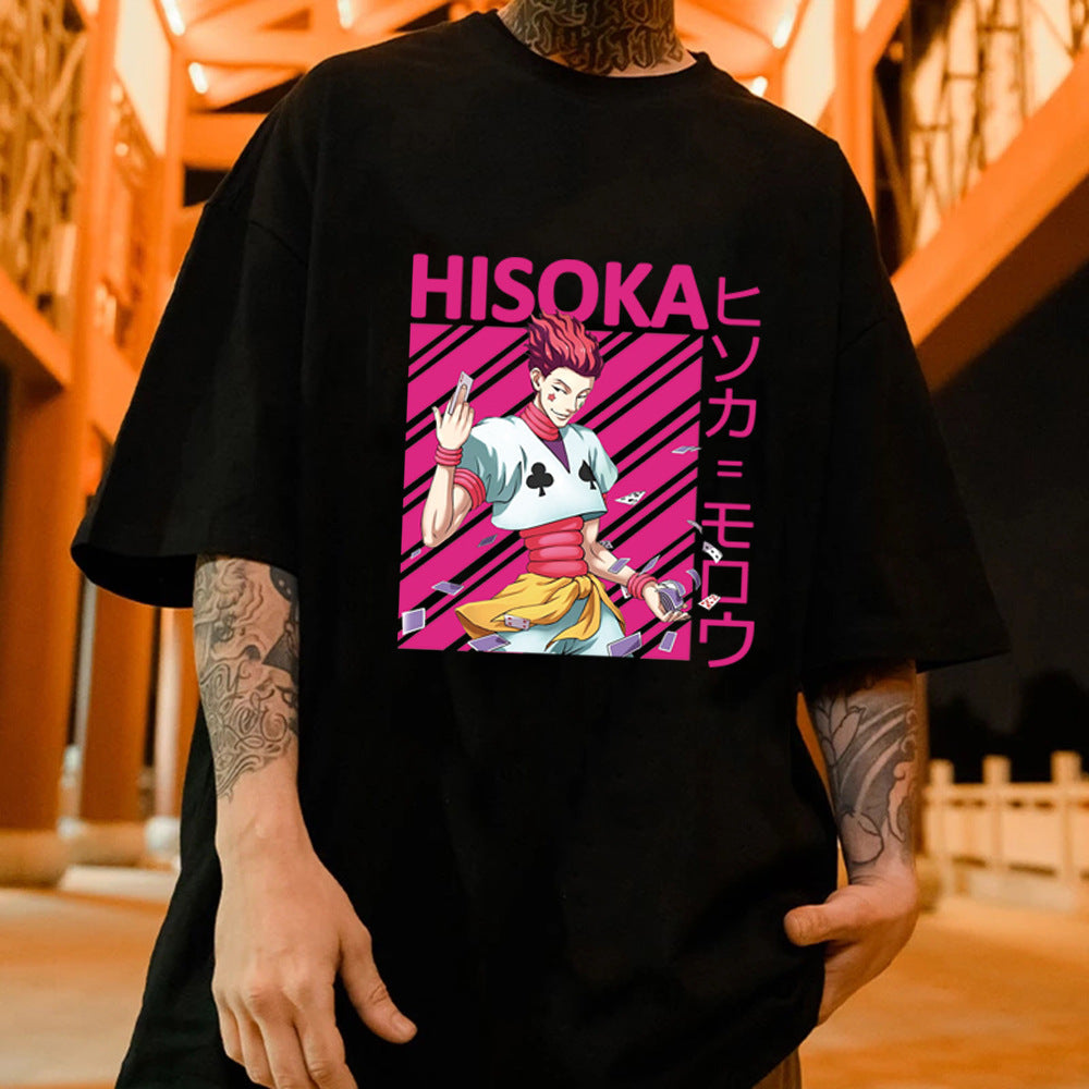 Men's Short Sleeve Shirt Hunter x Hunter Hisoka Print Fullmetal Alchemist T-Shirt