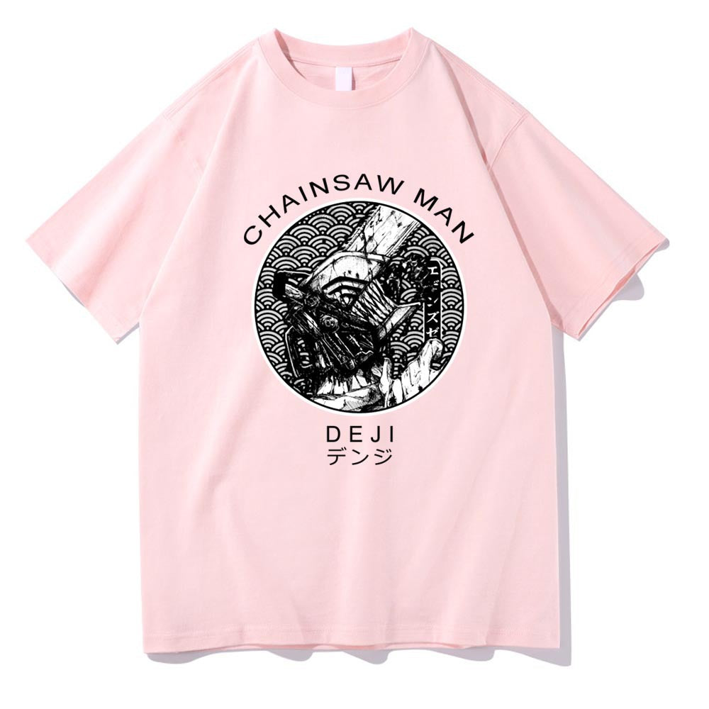 Chainsaw Man deji Printed Short Sleeve T-Shirt Summer Style