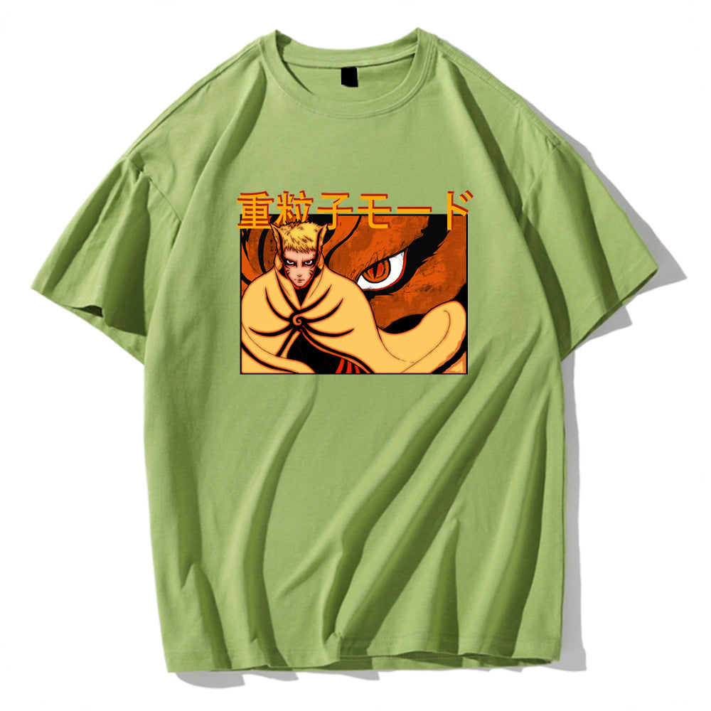 Naruto Print Loose Short Sleeve T-Shirt