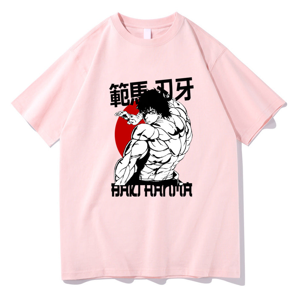 Hanma Baki The Grappler Printed Short Sleeve T-Shirt