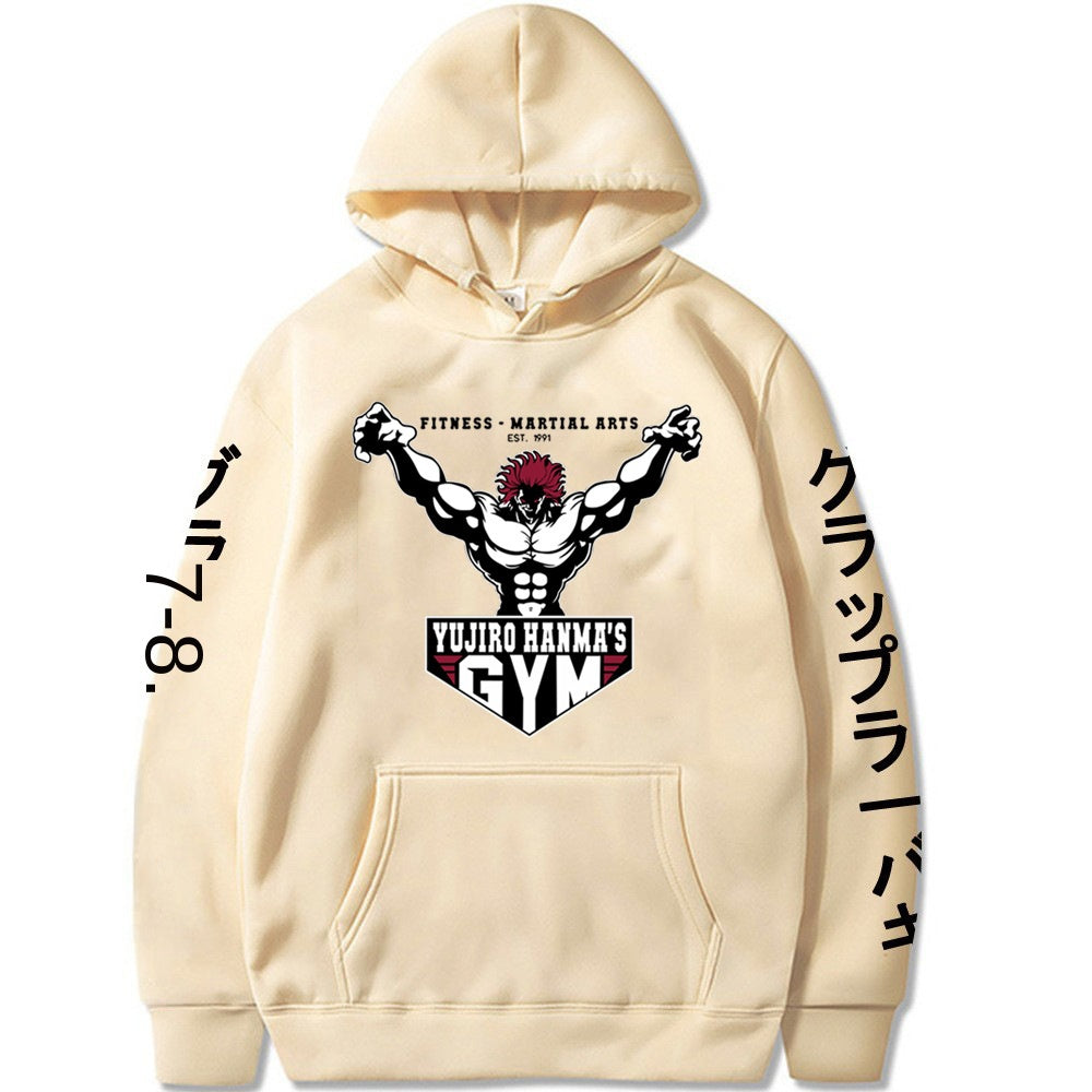 The Grappler Printed Yujiro Baki Hooded Sweatshirt