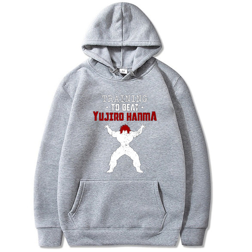 The Grappler Printed Hanma Baki Hoodie Sweatshirt