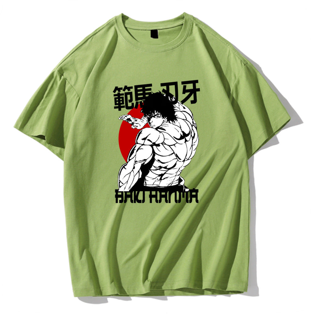 Hanma Baki The Grappler Printed Short Sleeve T-Shirt