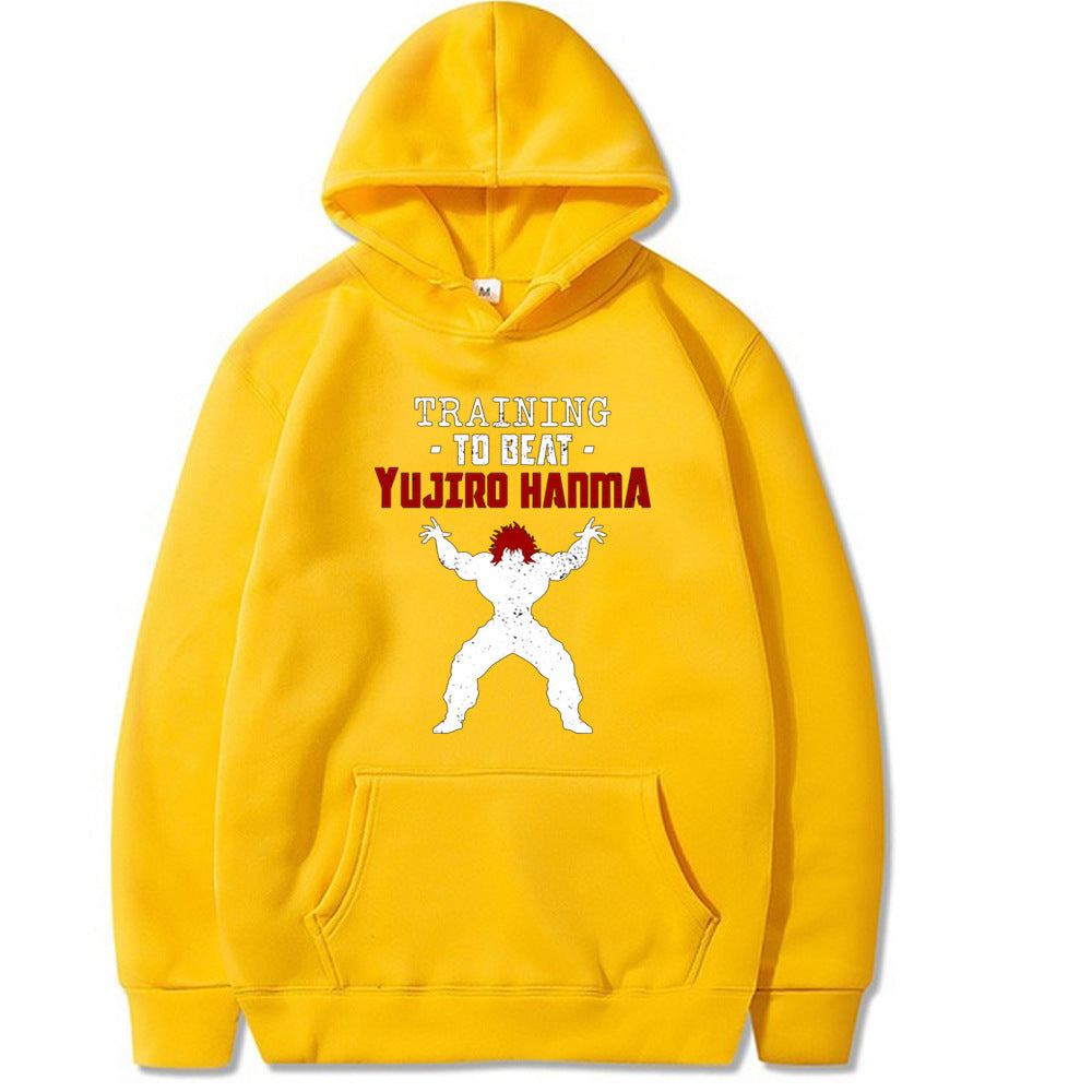 The Grappler Printed Hanma Baki Hoodie Sweatshirt