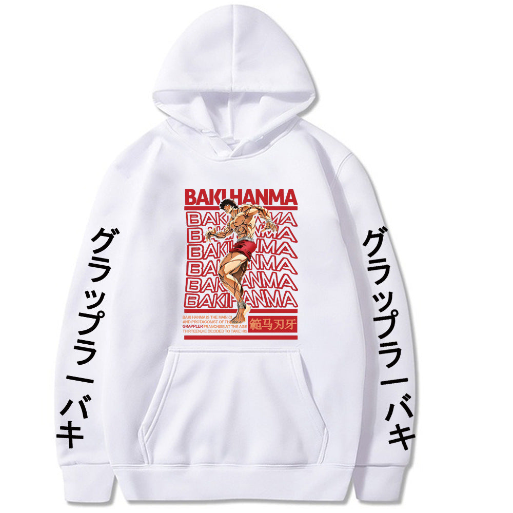 Hanma Baki Loose Hooded Sweatshirt
