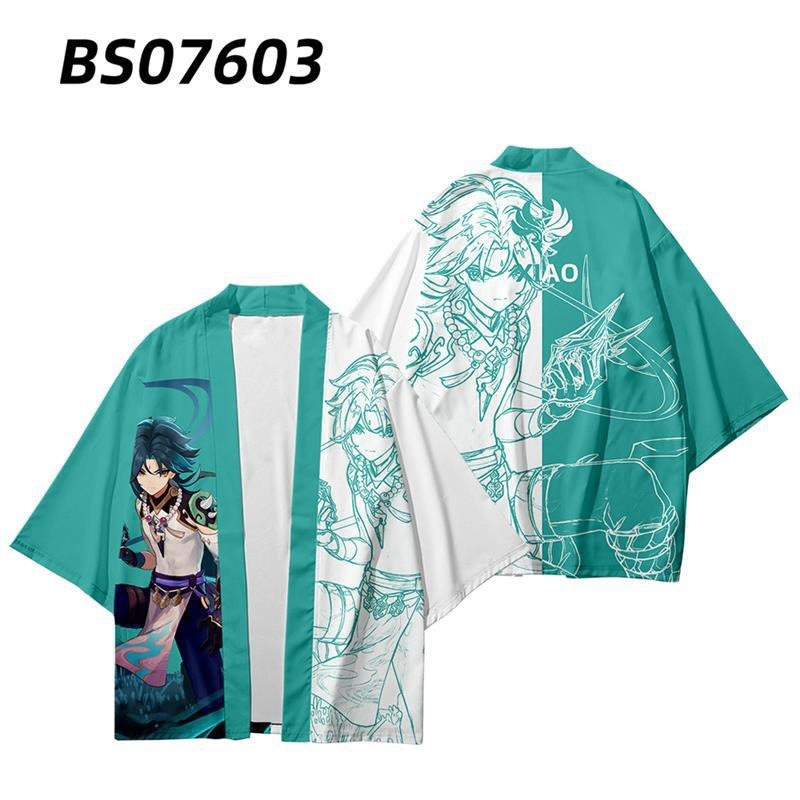 Genshin Impact Mandrill Impression Short Sleeve Men's Loose Student Anime T-Shirt