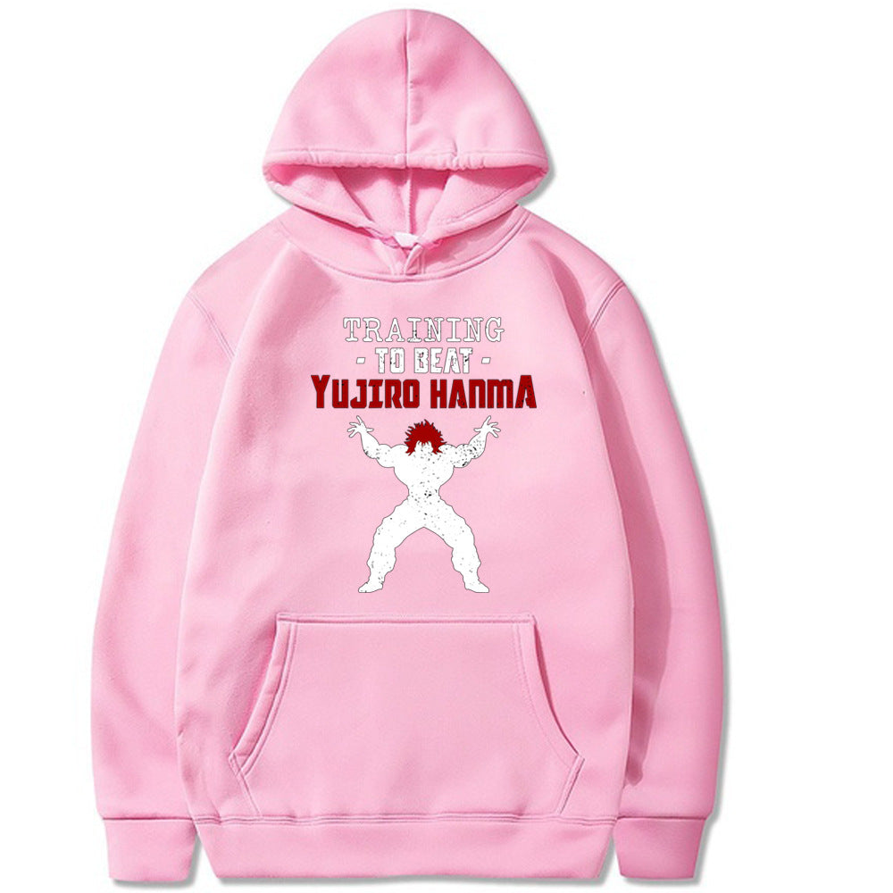 The Grappler Printed Hanma Baki Hoodie Sweatshirt