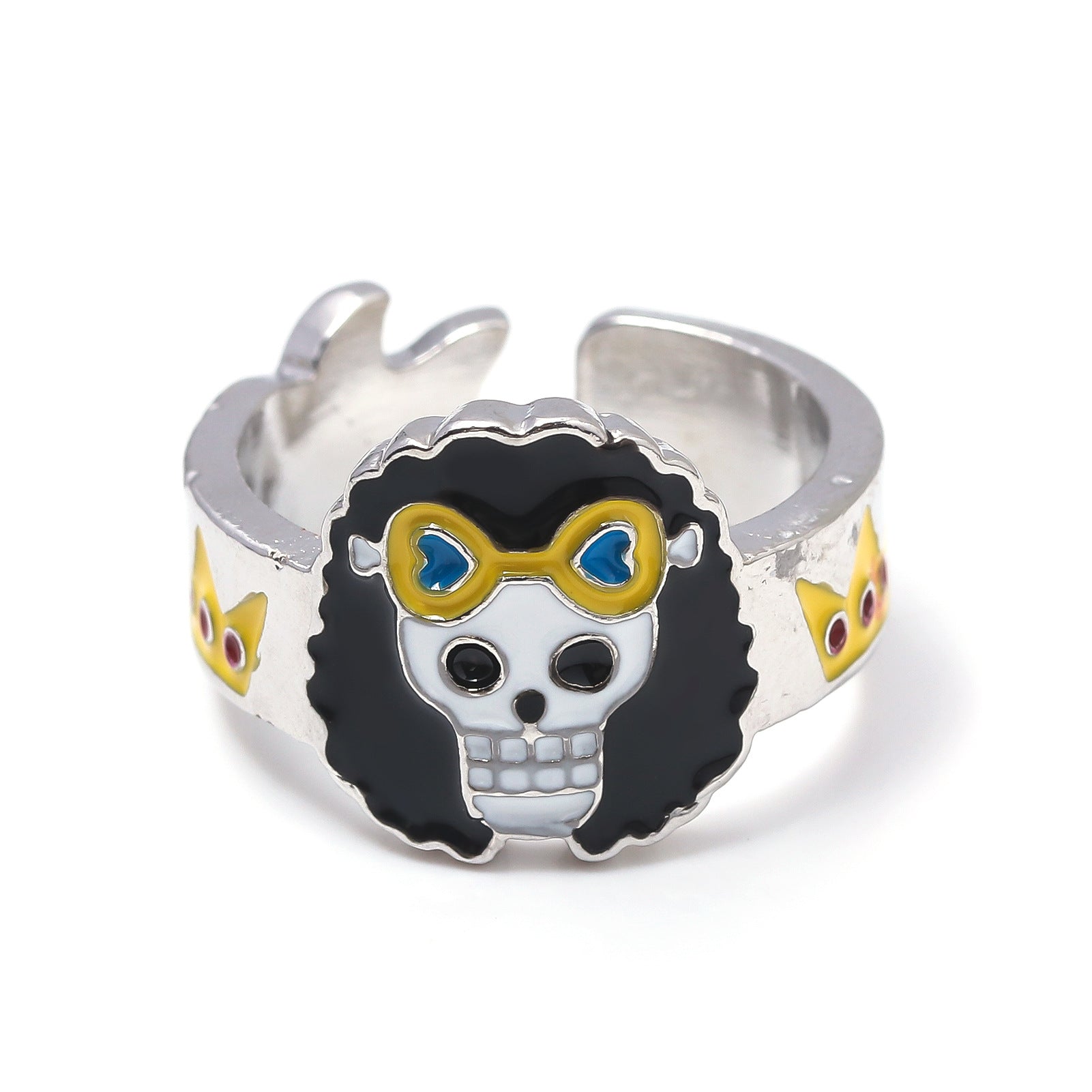 Anime Merchandise One Piece Straw Hat Pirates Ring - Luffy, Zoro, Sanji, Nami, Robin, Chopper Cosplay Finger Ring