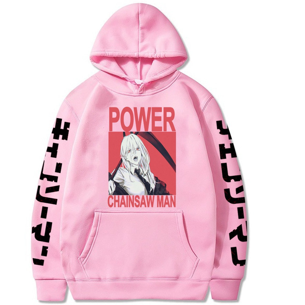 Chainsaw Man Printed Hooded Sweatshirt