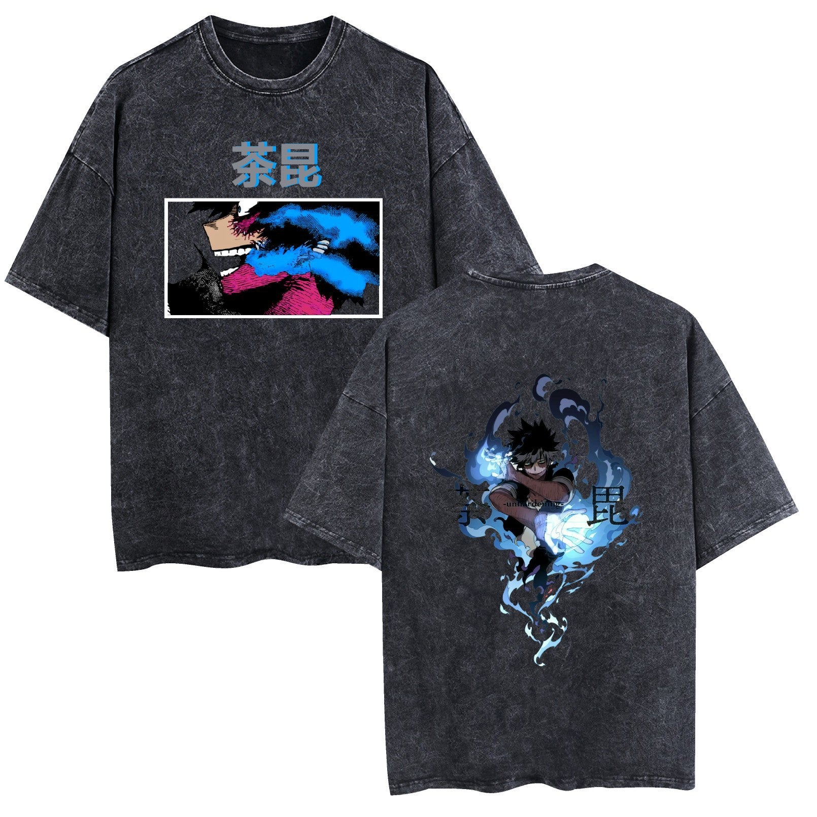 Washed Couple Short Sleeve T-Shirt Anime Hunter x Hunter My Hero Academia