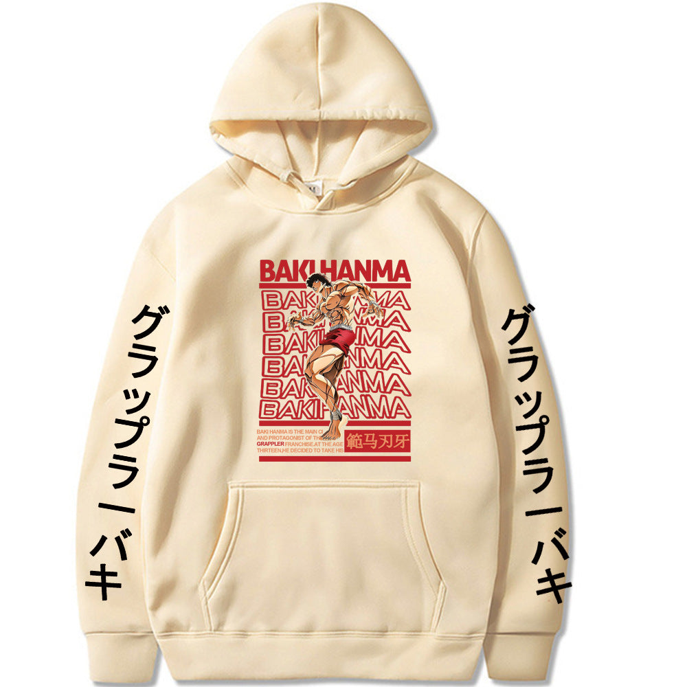 Hanma Baki Loose Hooded Sweatshirt