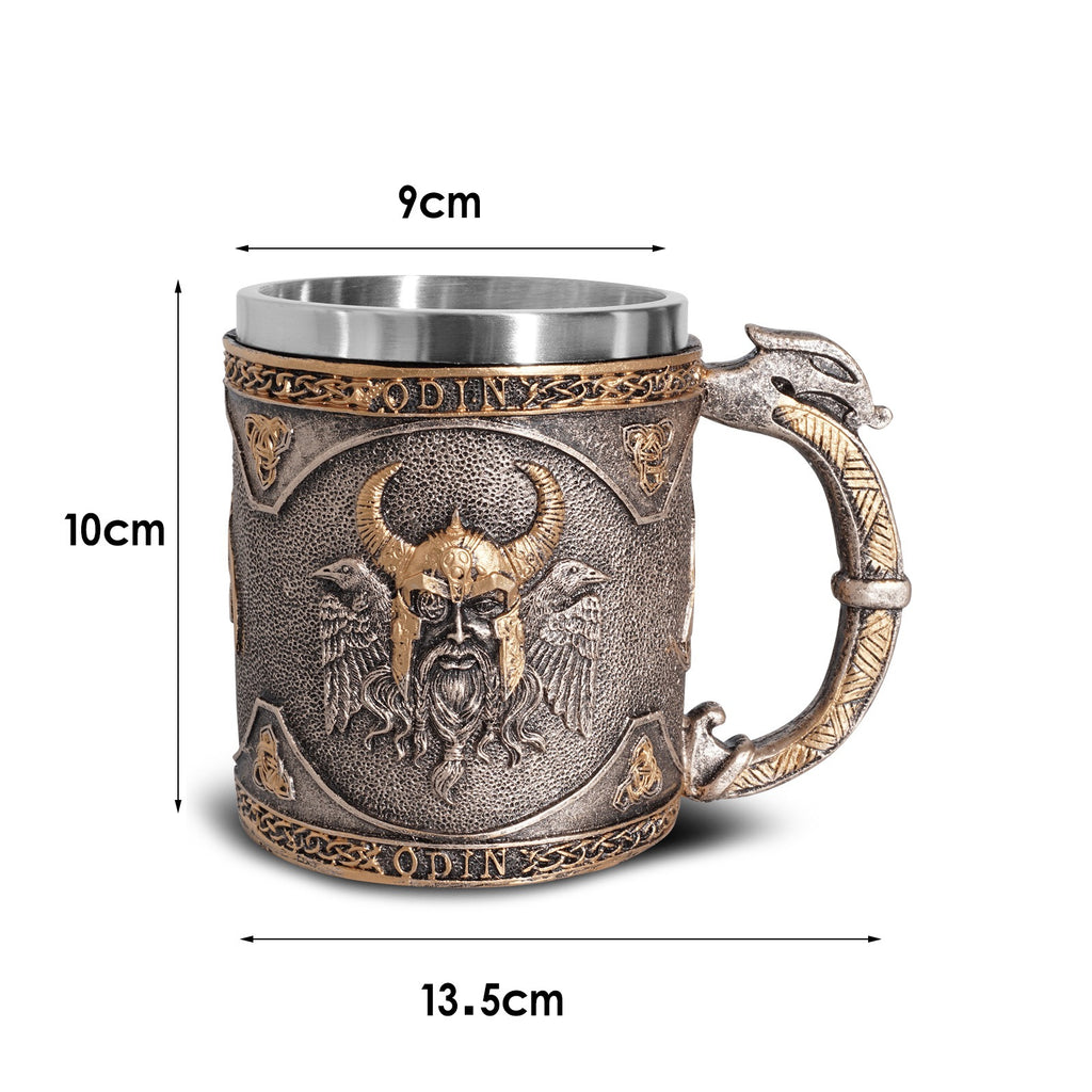 Viking Wine Cup Resin Skull Head Cup