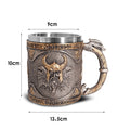 Viking Wine Cup Resin Skull Head Cup