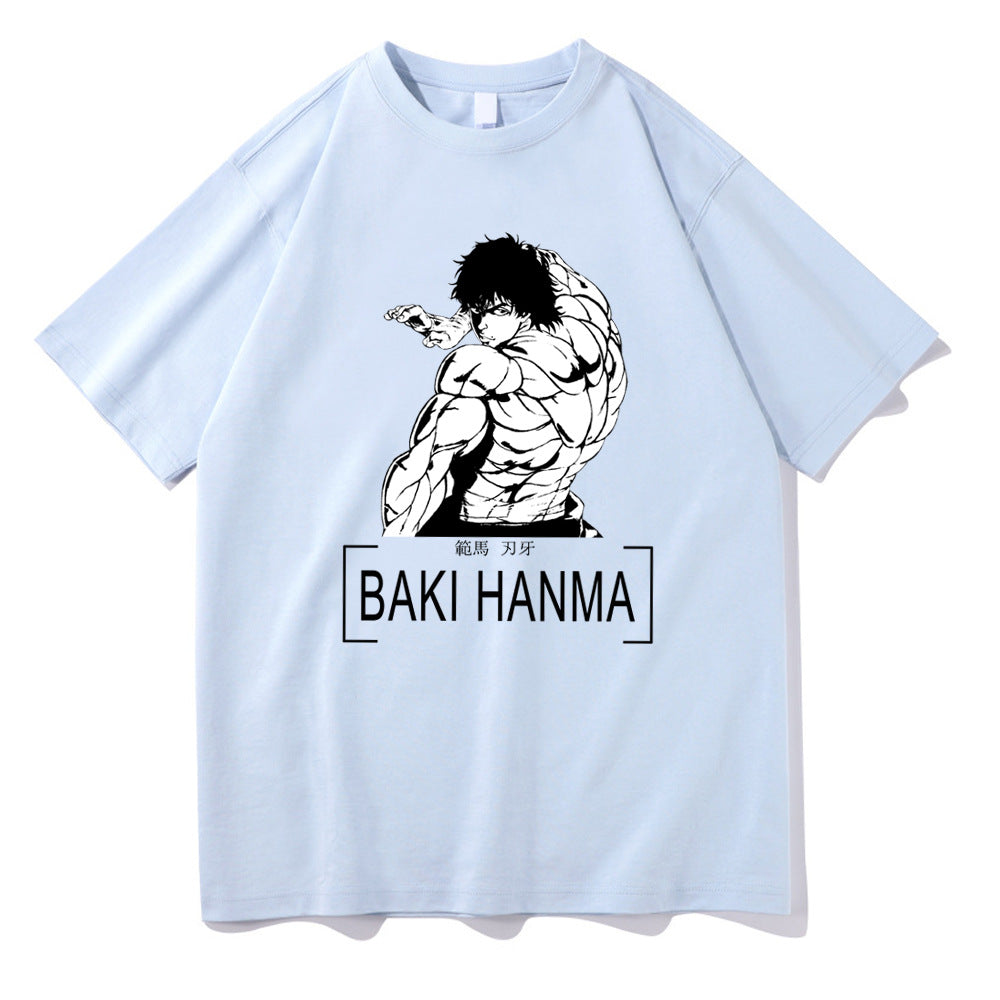 Hanma Baki The Grappler Printed Short Sleeve T-Shirt