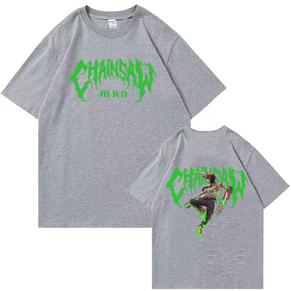 Chainsaw Man Denji Electric Short sleeved Women's T-shirt