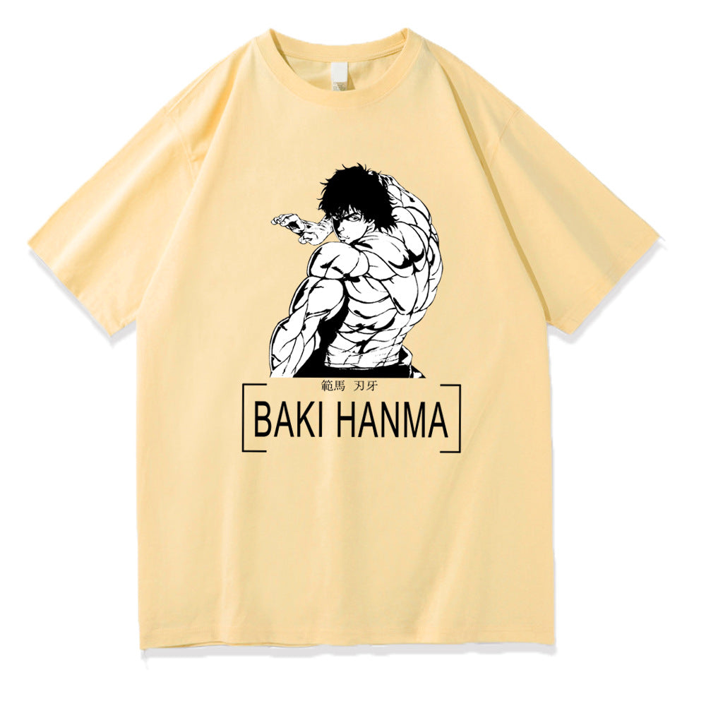 Hanma Baki The Grappler Printed Short Sleeve T-Shirt
