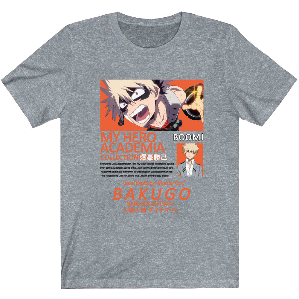 My Hero Academia Boku Shoto Printed Black Short Sleeve
