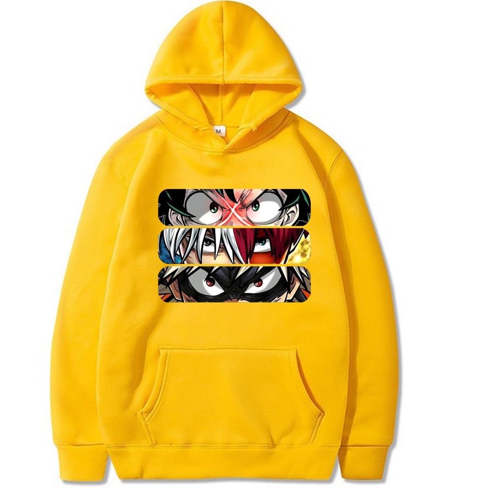 My Hero Academia Eye Print Hoodie Loose Sweatshirt