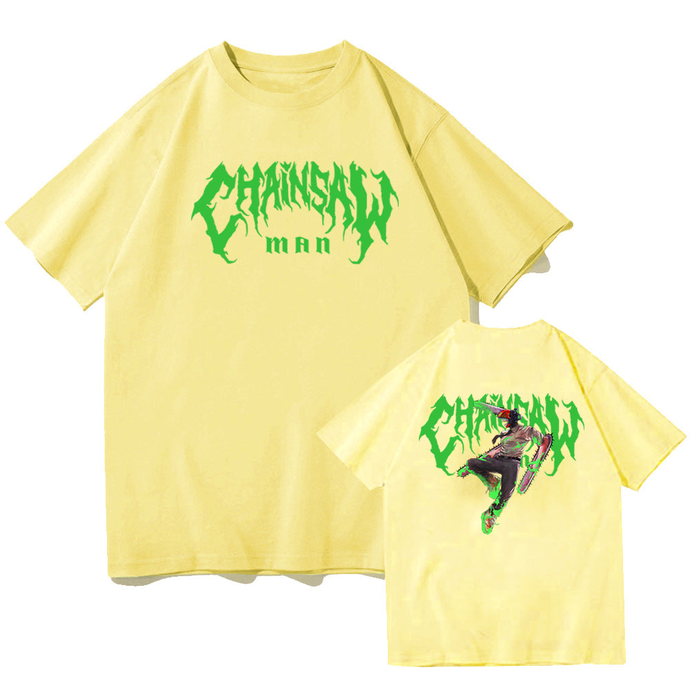 Chainsaw Man Denji Electric Short sleeved Women's T-shirt