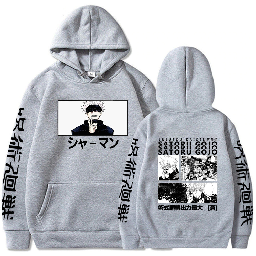 Jujutsu Kaisen Gojo Satoru Printed Hoodie Hooded Sweatshirt
