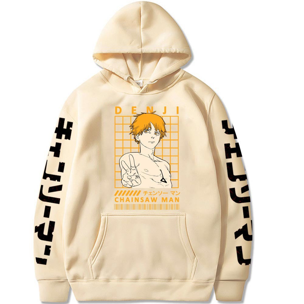 Chainsaw Man Denji Printed Hooded Sweatshirt