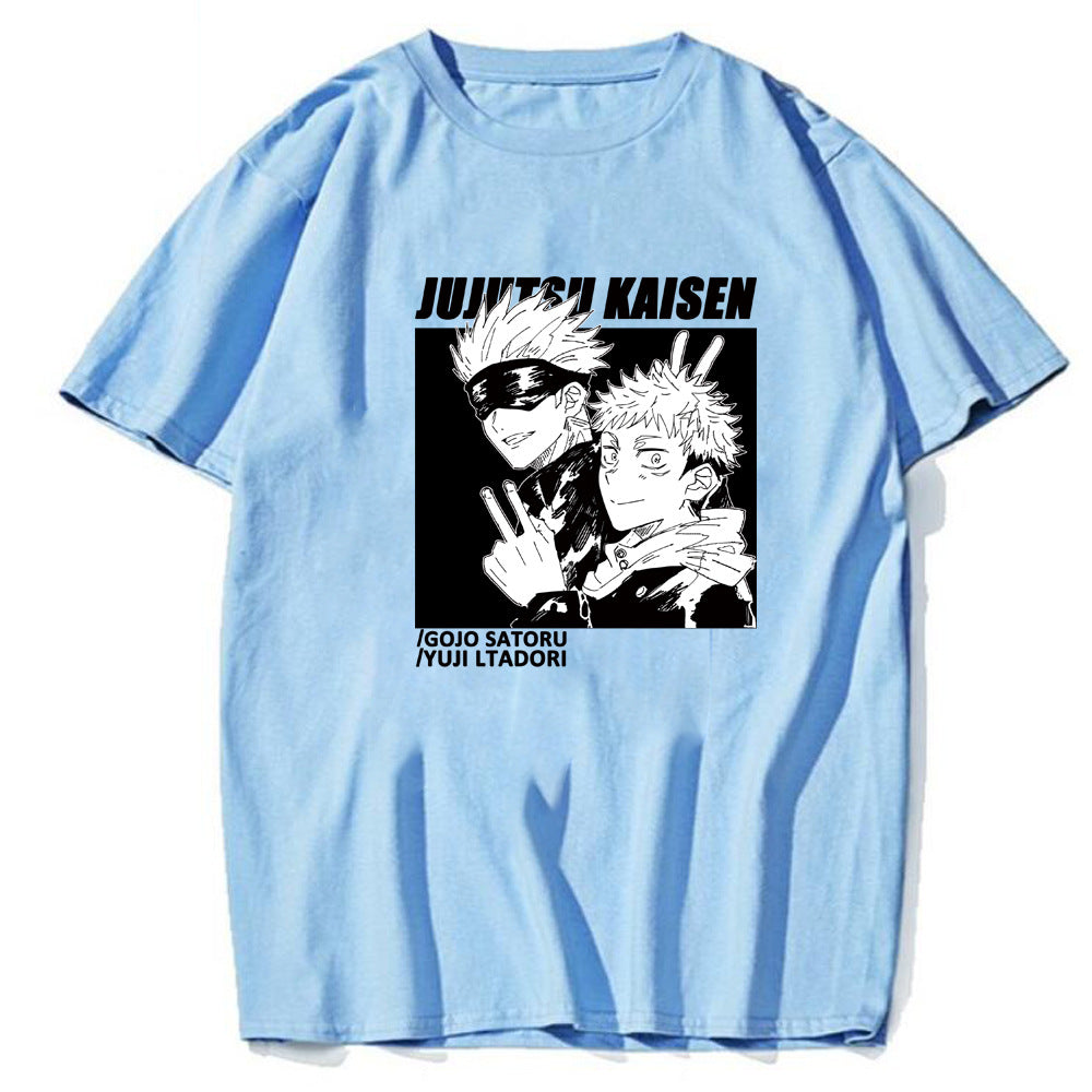 Jujutsu Kaisen Satoru Gojo Printed Loose Short Sleeve T-Shirt