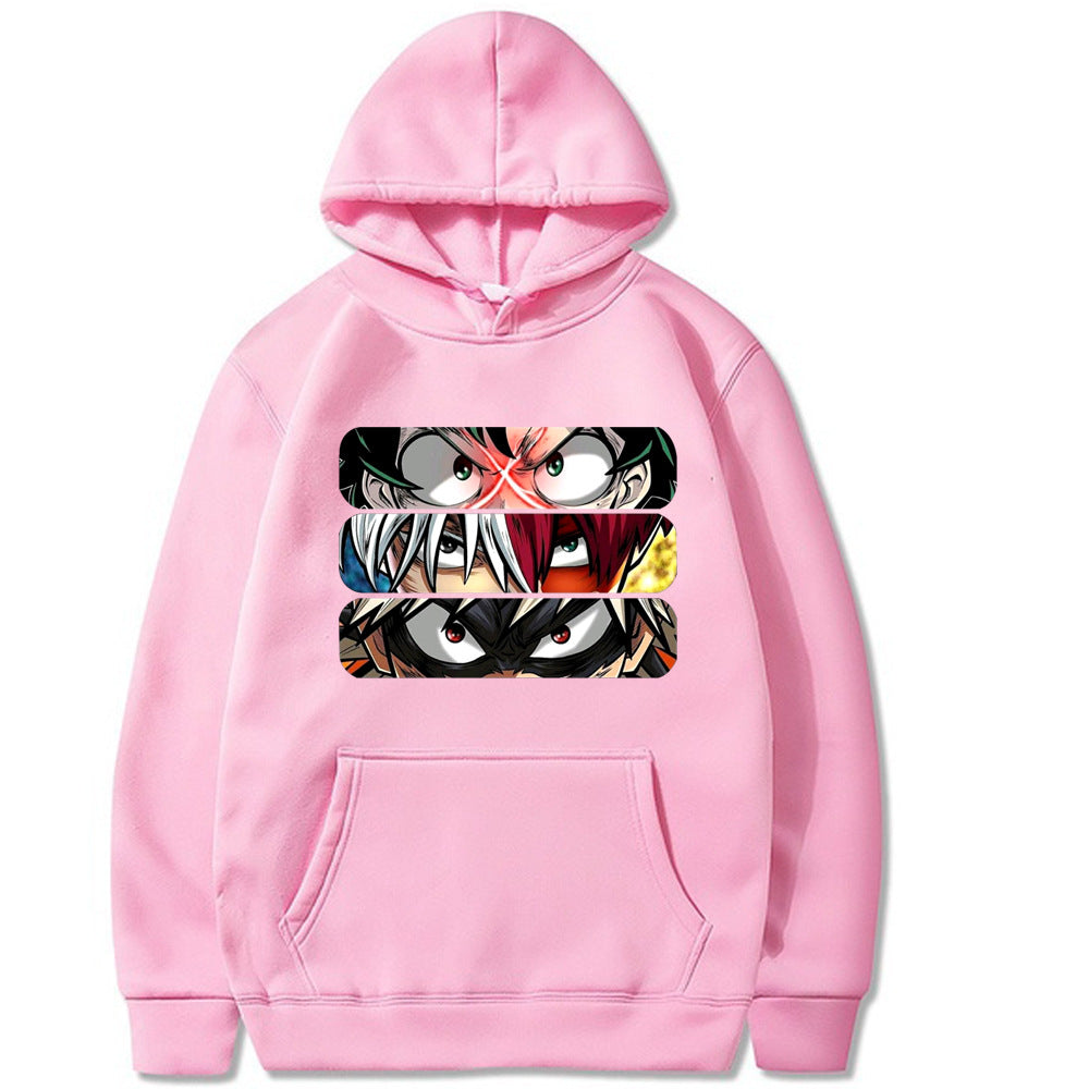 My Hero Academia Eye Print Hoodie Loose Sweatshirt