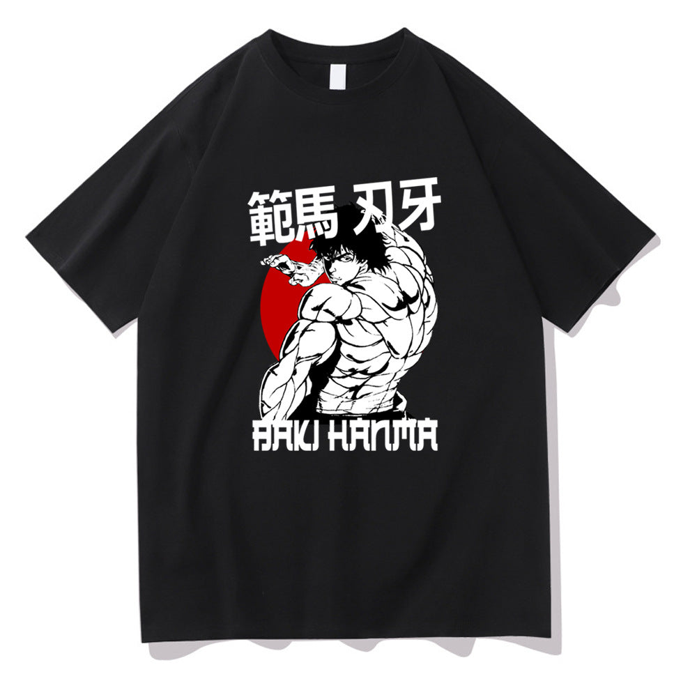 Hanma Baki The Grappler Printed Short Sleeve T-Shirt
