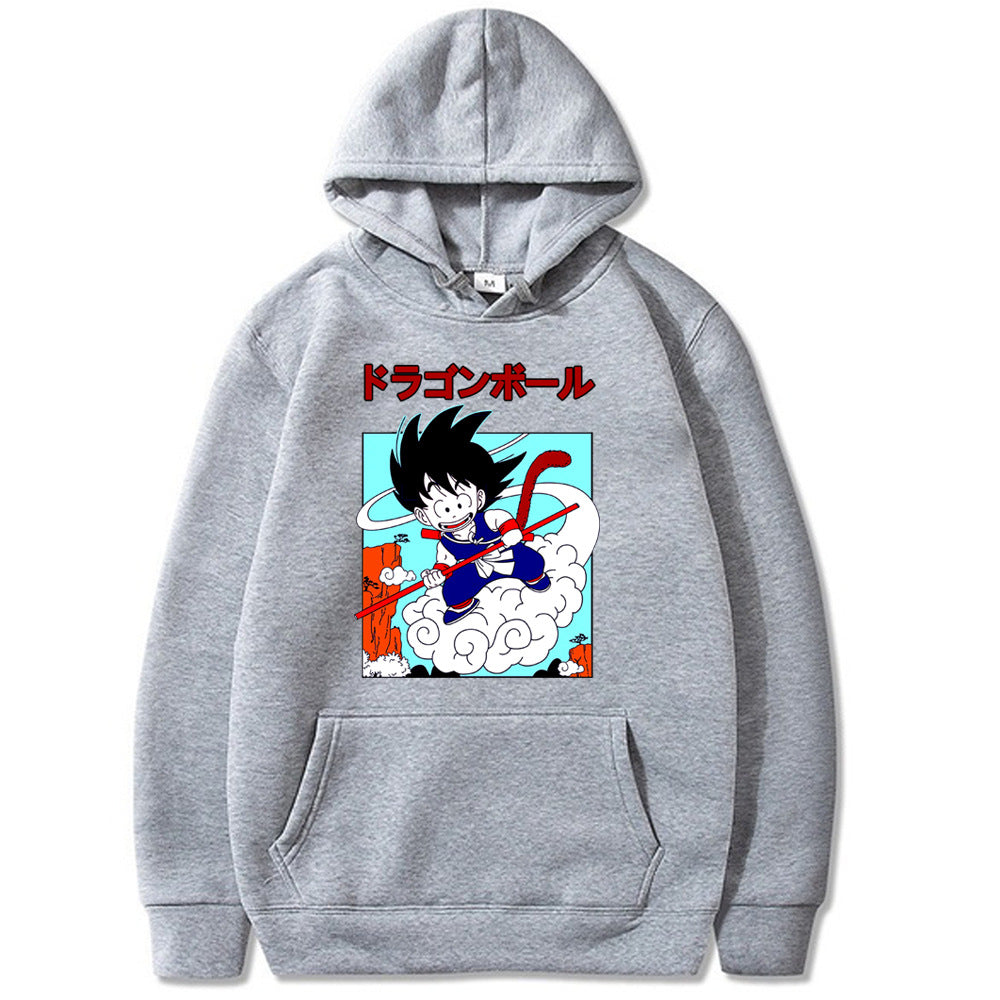 Goku Dragon Ball Printed Loose Hoodie Hooded Sweatshirt